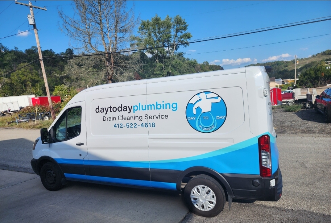 Day to Day Plumbing branded service van in Pittsburgh PA