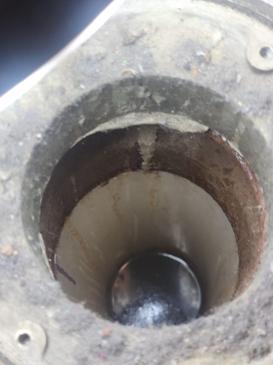 Floor drain opened and cleared