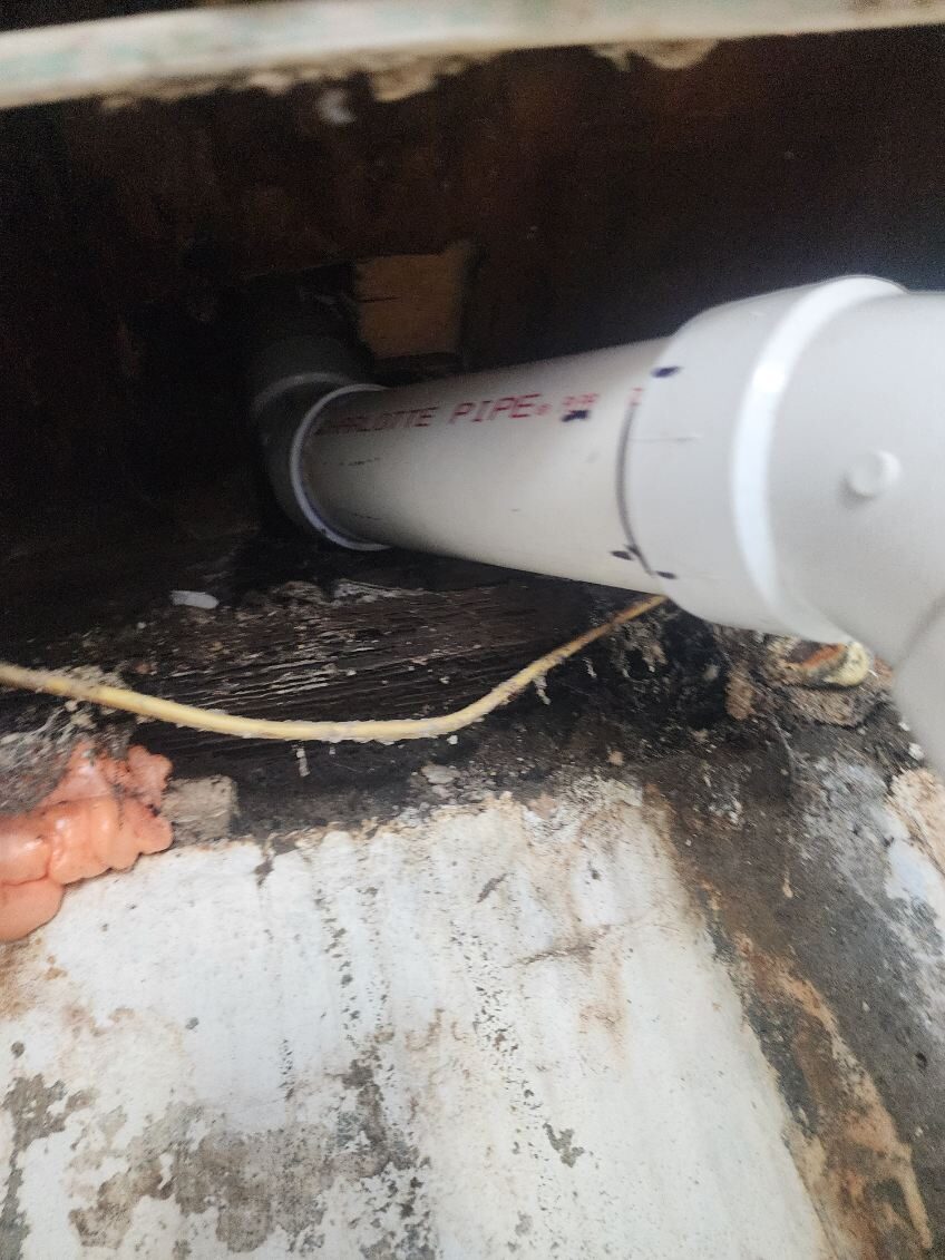 New PVC drain pipe