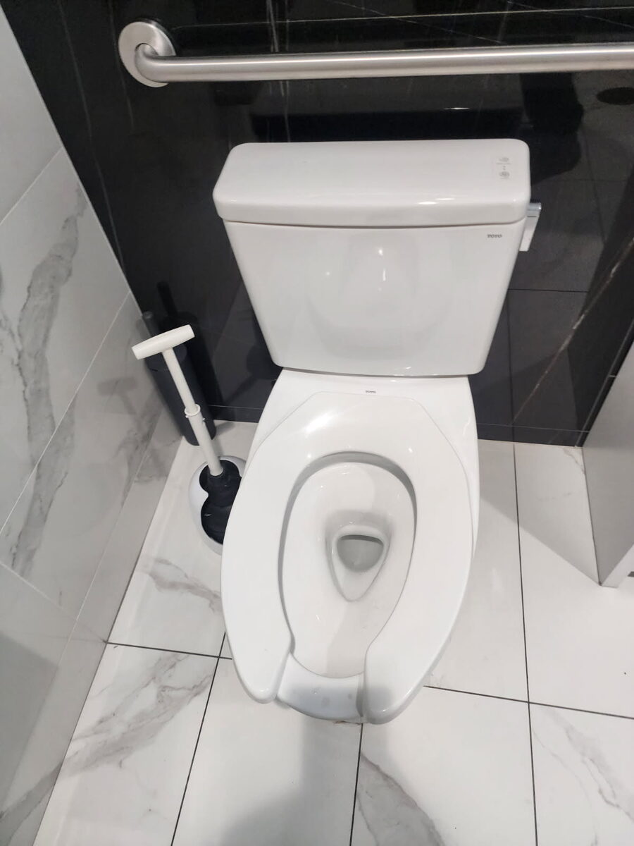 Toilet repair completed