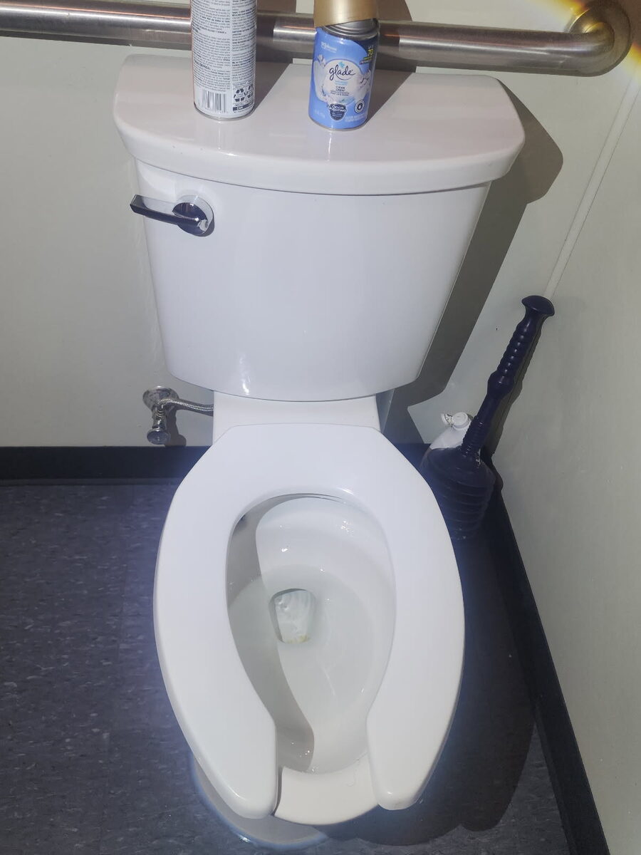 Toilet back in service after repair